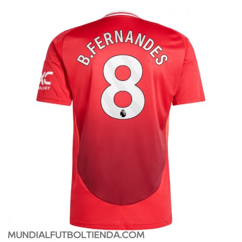 Camiseta Manchester United Bruno Fernandes #8 Primera Equipación Replica 2024-25 mangas cortas